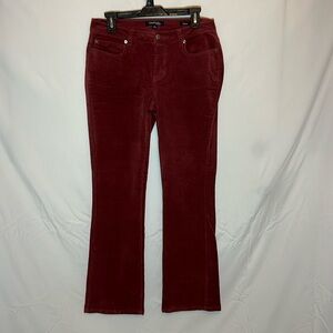 Chadwicks of Boston Curvy Straight Leg Corduroy Pants size 6